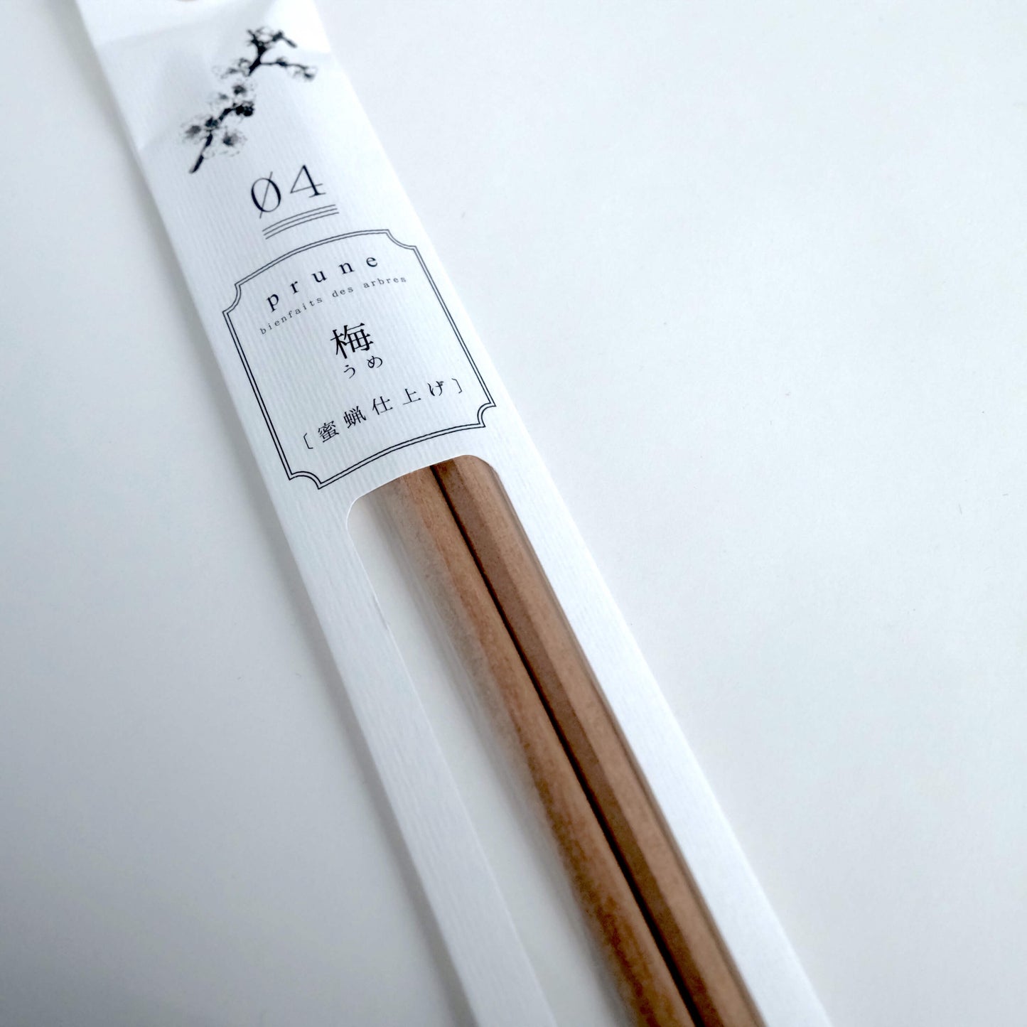 Natural and high quality plum wooden chopsticks