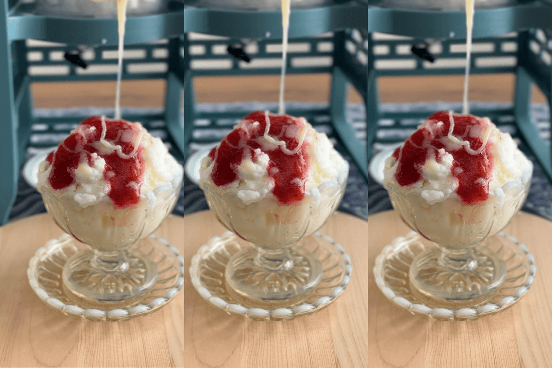 How to make Strawberry Milk Shaved Ice Recipe