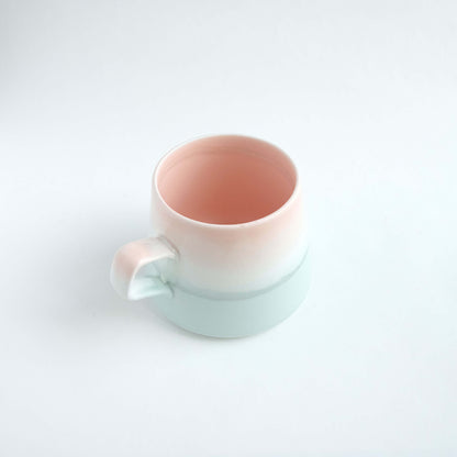 Mino ware Pastel Mug - Pink x Blue