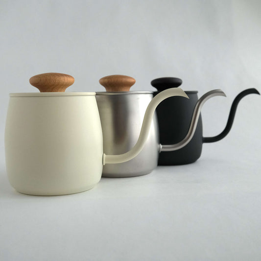 Miyaco Single Drip Coffee Pot - White, Matte Black, Silver