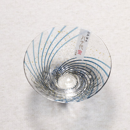 Yachiyo Handcrafted Edo Glass Sake Cup Suzumi / 八千代窯 江戸硝子 涼み