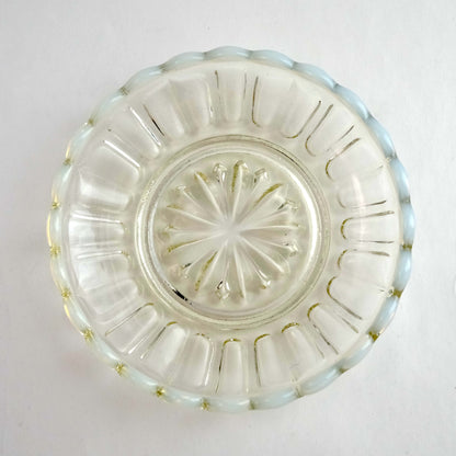 Hiroto Glass - 雪の花 Yellow Plate