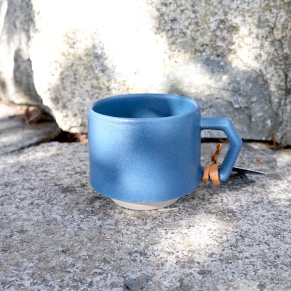 Handcrafted CHIPS stackable Mug - Blue