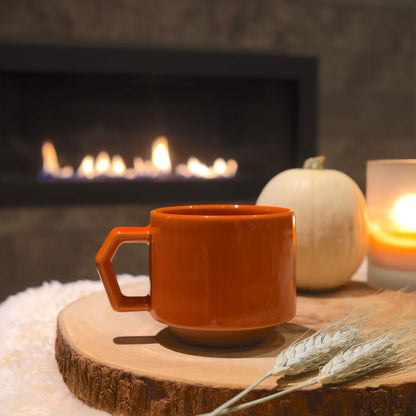 Handcrafted CHIPS stackable Mug - Orange